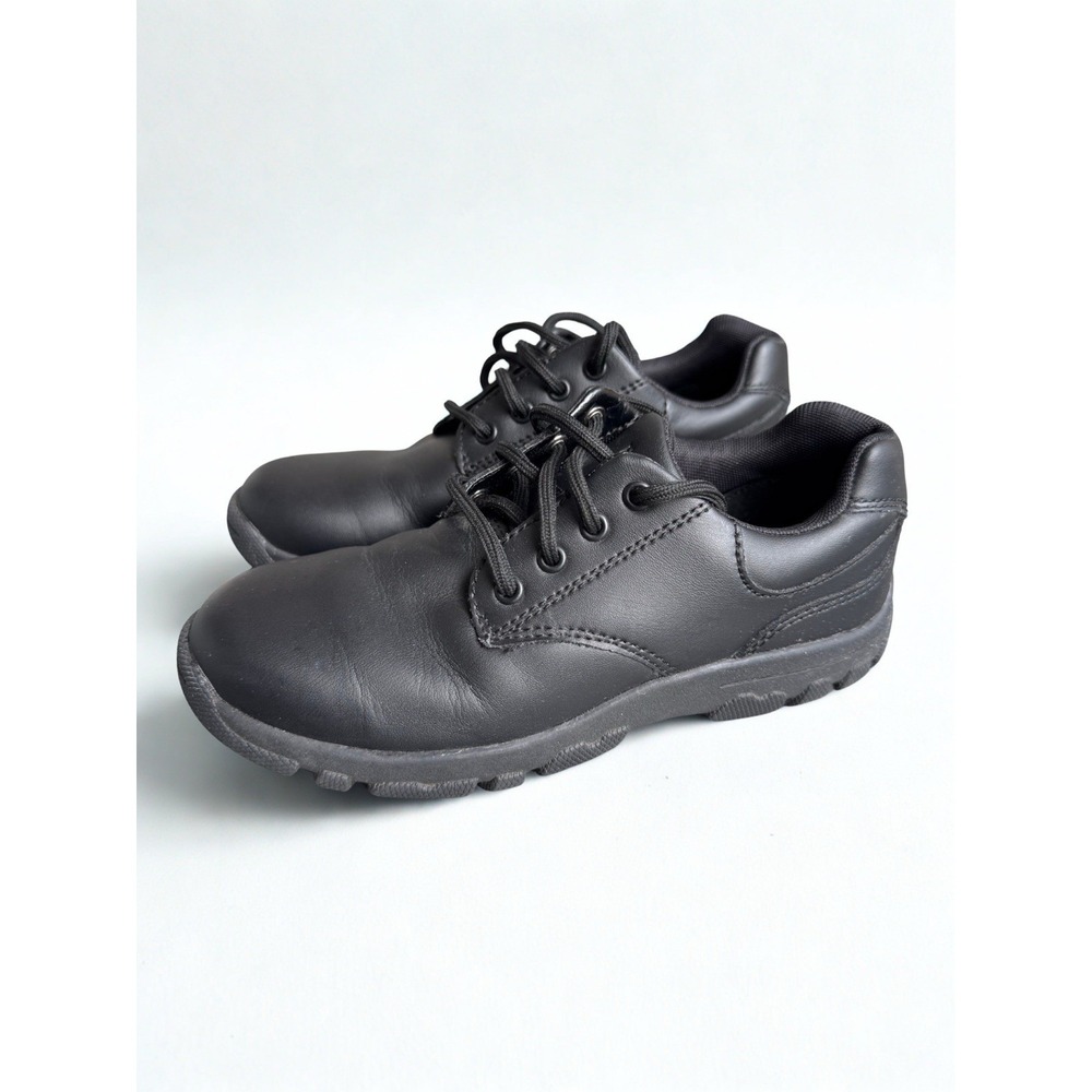 Hush Puppies Boys Chad Oxford Uniform School Black Lace up‎ Leather Upper 13.5